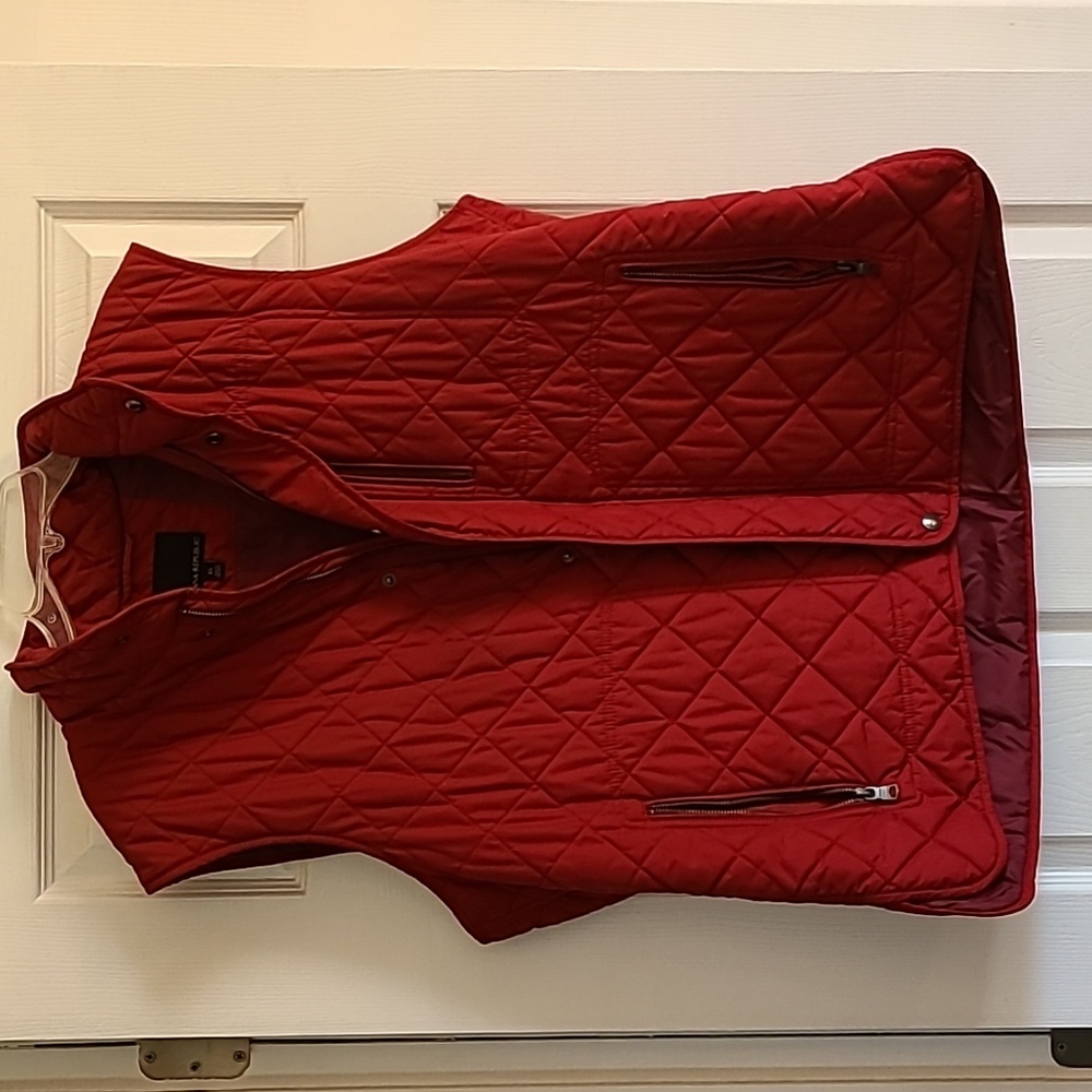 Womens Banana Republic wine color vest sz XL
